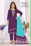 Vedika Vol 1 By Sangeet Roman Silk Kurti With Bottom Dupatta 